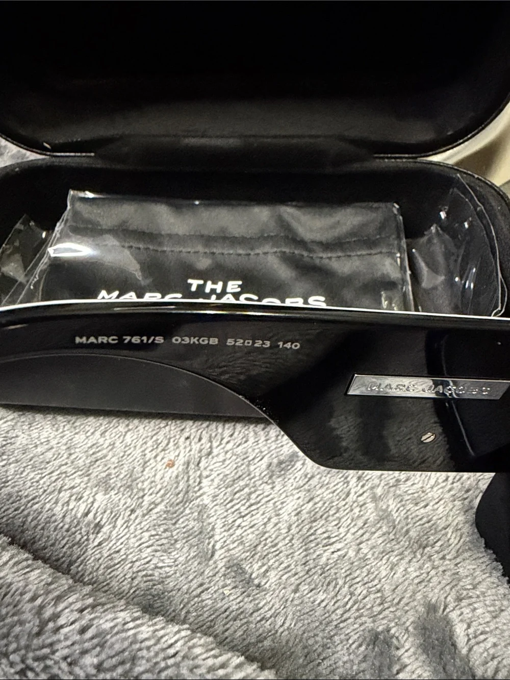 Marc Jacobs Black and White Zebra-Pattern Men’s Sunglasses